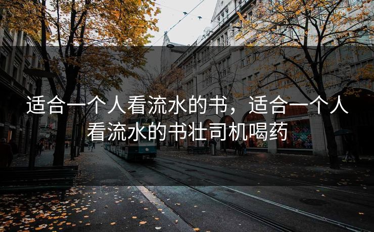 适合一个人看流水的书，适合一个人看流水的书壮司机喝药